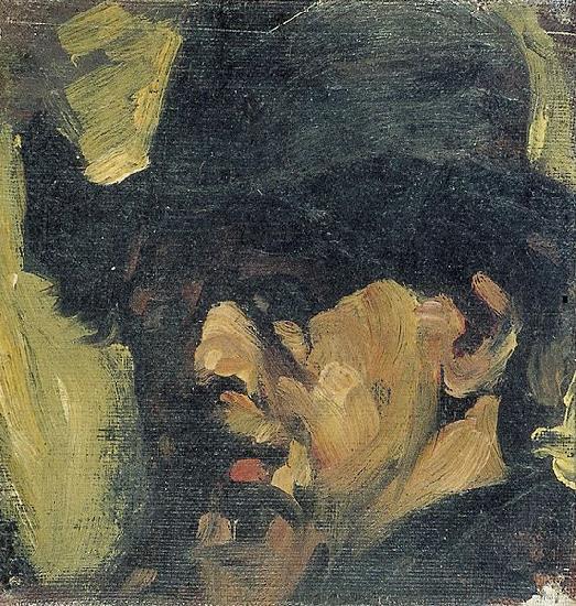 Self-portrait with hat., Theo van Doesburg